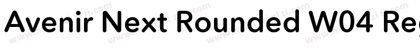 Avenir Next Rounded W04 Regular字体转换